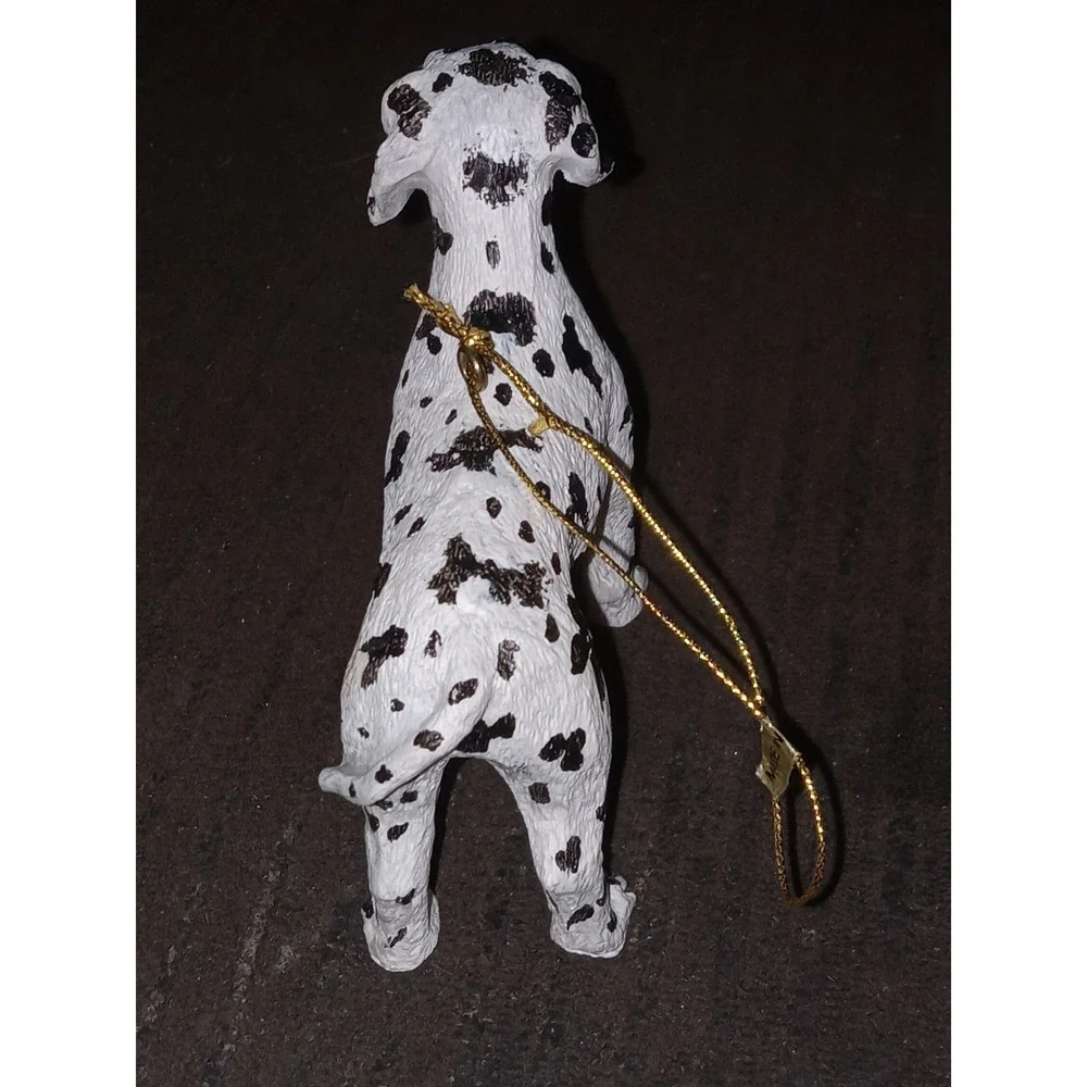 Resin‎ Dalmatian Dog Figure Christmas Ornament